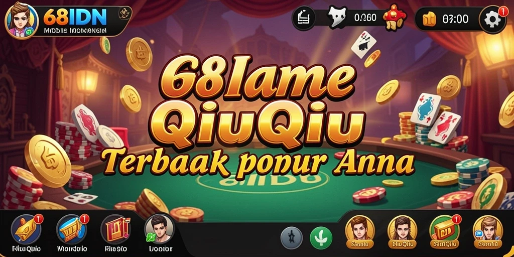 Tampilan gameplay QiuQiu yang seru di 68IDN.