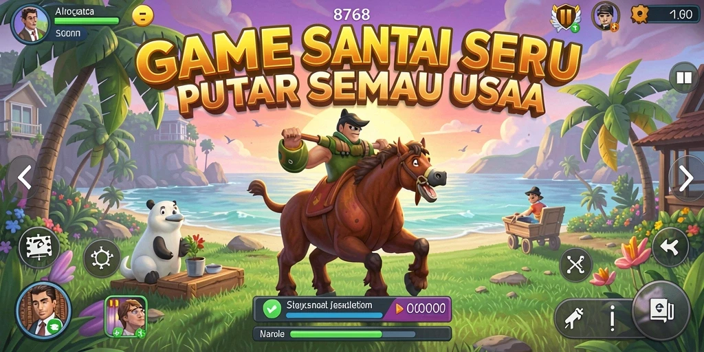 Tampilan menarik dari gameplay 8768 yang seru dan menghibur.