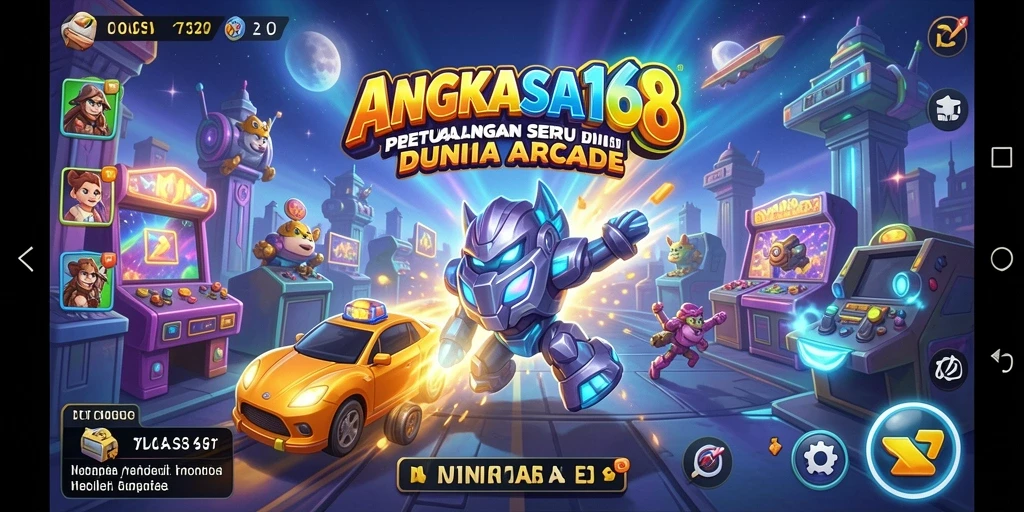 Tampilan menarik dari gameplay seru ANGKASA168.
