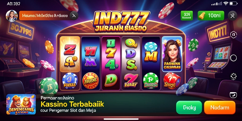 Tampilan gameplay seru dari aplikasi Kasino IND777.