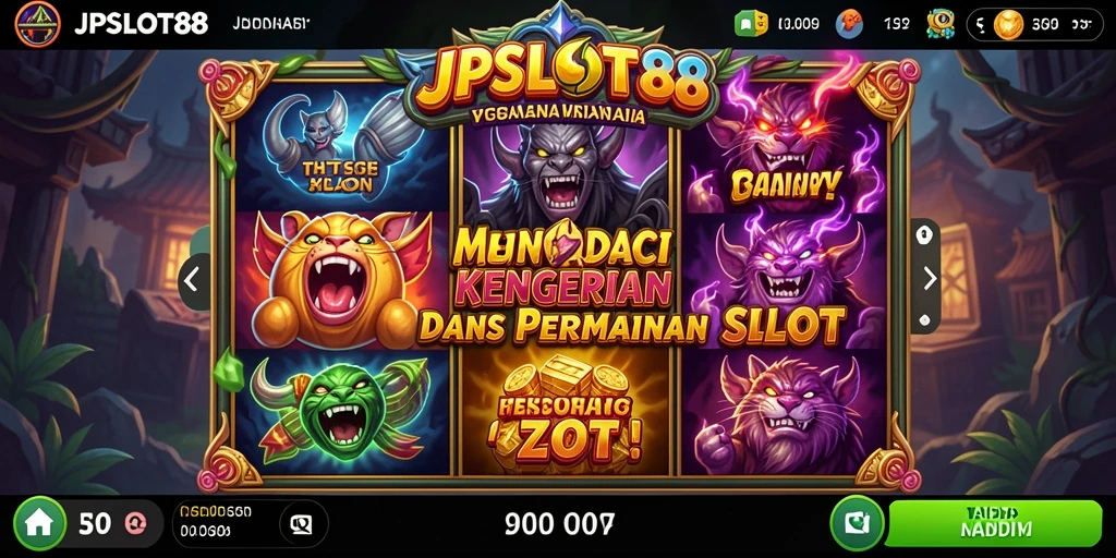 Tampilan gameplay menakutkan dari JPSLOT88 yang menguji keberanian.