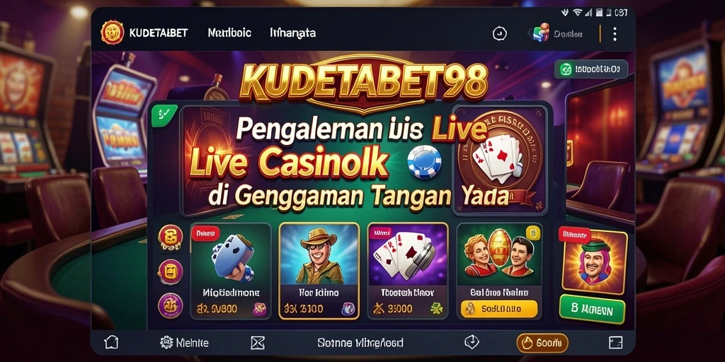 Tampilan menarik permainan Live Casino di KUDETABET98.