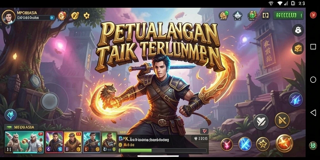 Tampilan gameplay <strong>MPO88ASIA</strong> yang memukau dan penuh aksi petualangan.