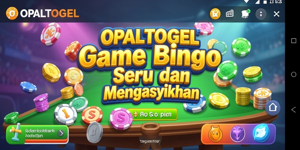 Tampilan gameplay seru dalam permainan Bingo OPALTOGEL.