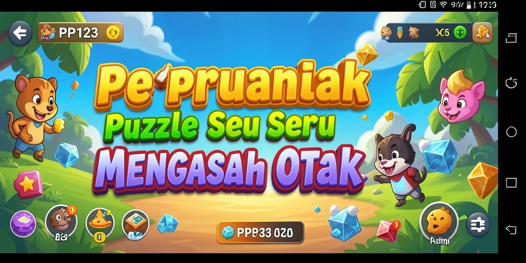 Screenshot menunjukkan gameplay menarik dan tantangan di PP123.