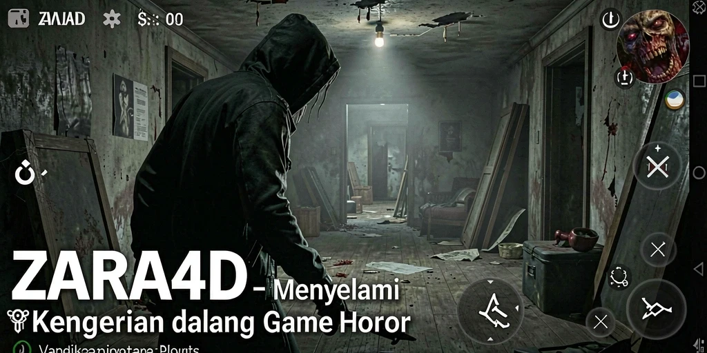 Tampilan gameplay menegangkan dari ZARA4D yang mencekam.